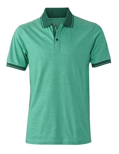J-JN706-Mens Heather Polo